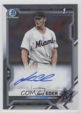 2021 Bowman Chrome Prospects Auto Jake Eder #CPA-JED Auto 09an