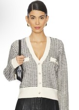 ASTR the Label Ellory Cardigan in Black Cream NWT XL