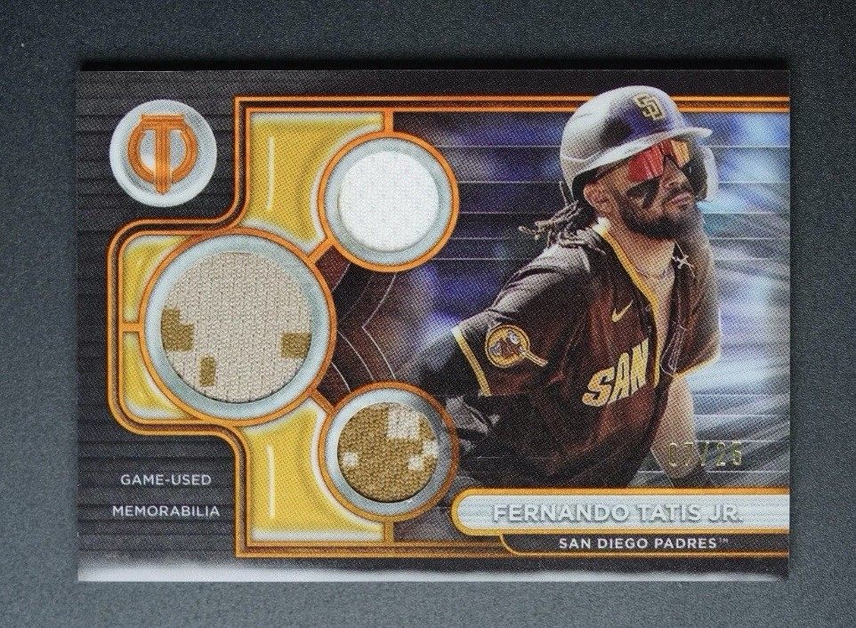 2024 Topps Tribute Orange SSP Triple Relic /25 Fernando Tatis Jr TTR-FT 🔥
