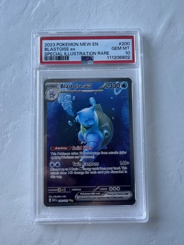 Blastoise ex 200/165 Sv: Scarlet & Violet 151 Holo PSA 10