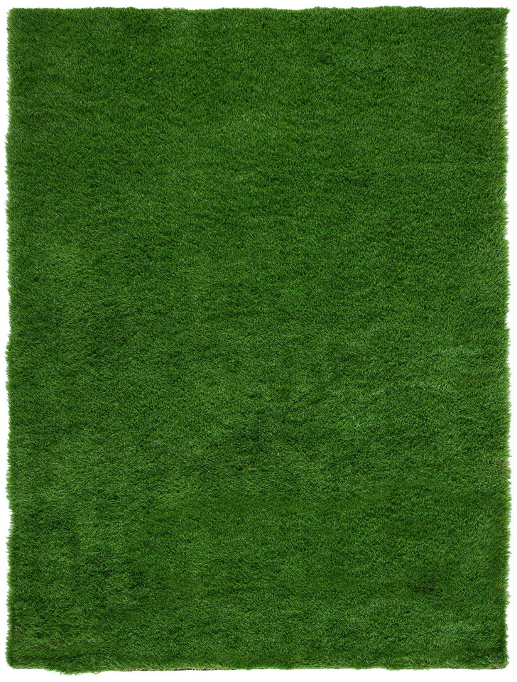 Alfombra Vista Collection - 6'7" x 9', verde, hierba sintética hecha a mano, interior/exterior... Foto 2 de 4