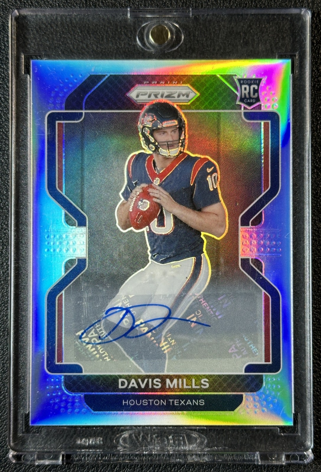 DAVIS MILLS 2021 PANINI PRIZM #352 ROOKIE AUTO SILVER RC TEXANS