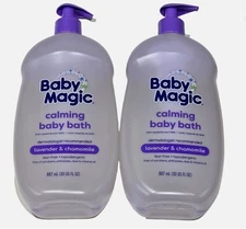 2 Pack Baby Magic Calming Baby Bath Lavender Chamomile Tear Free 30oz.