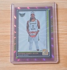 2025 Donruss WNBA Myisha Hines-Allen Pink Holo Laser 18/99 #65 Dallas Wings