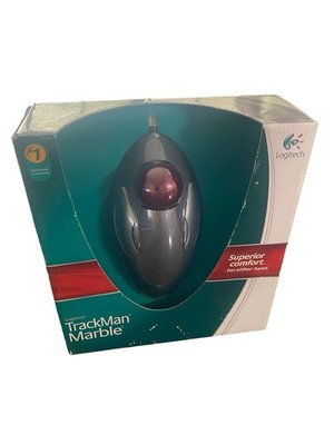 Logitech Trackman Marble Trackball Mouse T-BC21 New