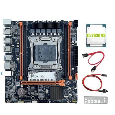 X99H Desktop-Mainboard + E5 2630 V3 CPU, B85 Lga2011-3, 4x DDR4 REG ECC -St4136