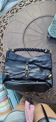 SEO: Cleo & Patek Paris Black Leather Oversized Hobo Bag with Braided Strap