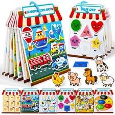 Activity Books for Toddlers 1-3, Montessori Felt Busy Book for Toddlers, Educ...