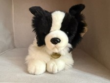 Border Collie Plush Puppy Stuffed Animal Dog Flopsie Miyoni 12" Aurora NEW W/TAG