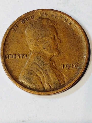 1916 P Lincoln Wheat Penny, Cent, In Very Good Condition