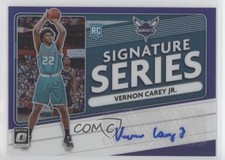 2020-21 Donruss Optic Signature Series Purple Prizm Vernon Carey Jr Auto 14sx