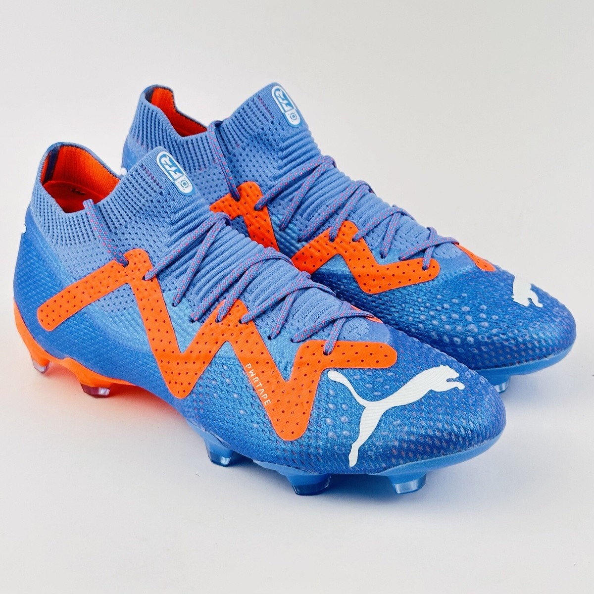 Size 8 - Puma Future Ultimate FG AG Blue Orange Soccer Cleats