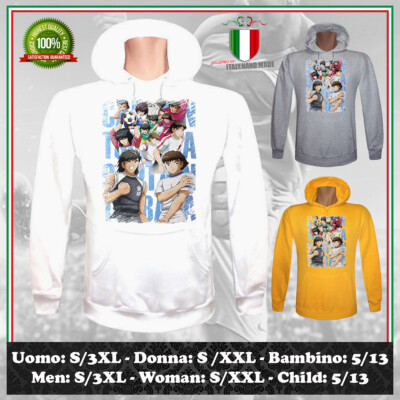 HOLLY & BENJI SWEATSHIRT VINTAGE INSPIRIERT CAPTAIN TSUBASA HERREN DAMEN KINDER HOODIE