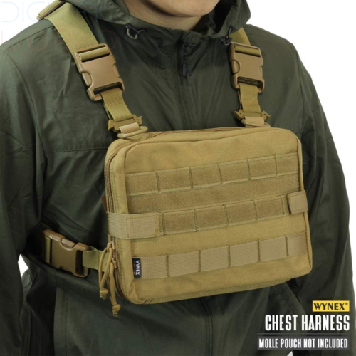 WYNEX Tactical Molle Admin Pouch, Upgrade Material Free Size, Khaki (Harness) - Picture 5 of 6