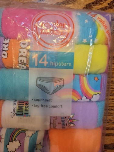 Girls Wonder Nation Tag Free Comfort Hipsters Panties 14 Pack Size 16 - New - Picture 3 of 6