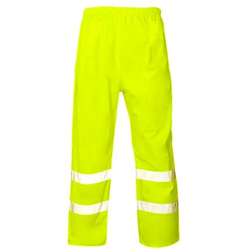 Hi Viz Vis Rain Over Wasserdicht Hi Visibility Sicherheit Arbeitshose Unterteil Herren - Bild 6 von 13