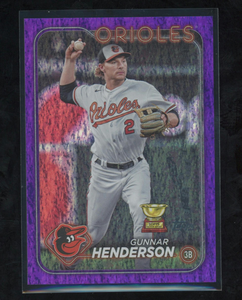 2024 Topps #450 Gunnar Henderson Purple Holofoil 109/799