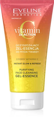 Eveline Vitamin C 3x Action Cleansing Gel-Essence Face Wash Instant Glow 150ml