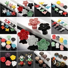 Household Ceramic Drawer Cabinet Knob Furniture Cupboard Door Pull Handles Retro