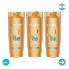 Elvive L´oréal Paris - Shampoo Oleo Extraordinario Rizos 200 Ml x 3 Unidades