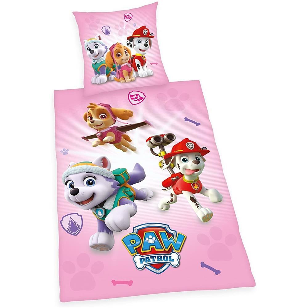 Пастуший Щенячий патруль Bettwsche 80x80135x200 см rosa Hunde Bettbezug atmungsaktiv 80x80135x200 см 6690₽