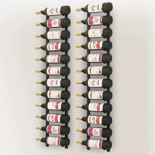 Tidyard 2 pcs Wall Mounted Racks Champagne Bottle Storage Shelf for 12 Z5R8 - Picture 4 of 6