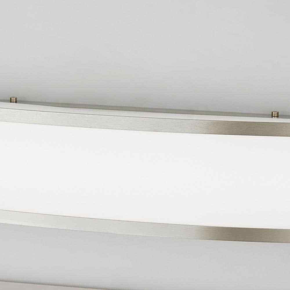 Hampton Bay Woodbury 24.5 in. Brushed Nickel Linear LED Vanity Light