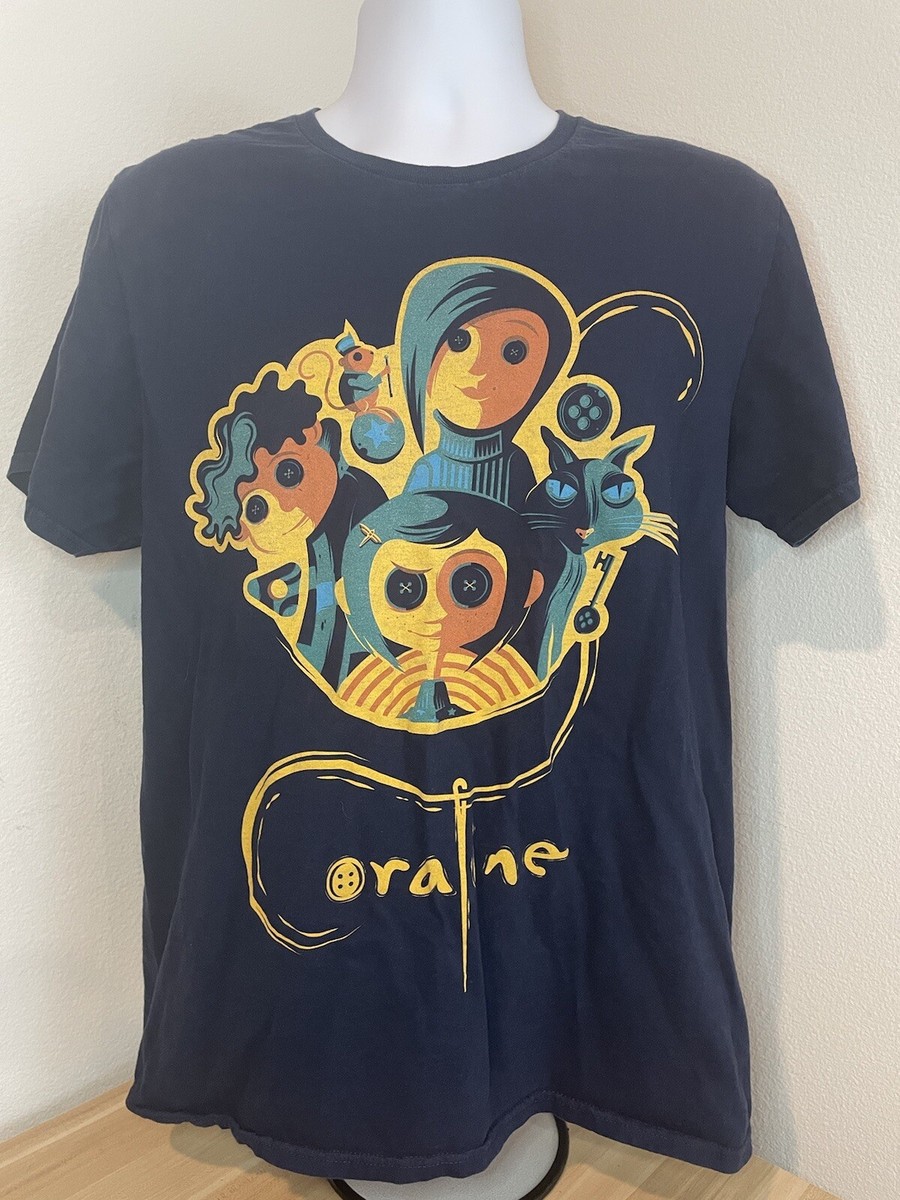 LAIKA Coraline コララインとボタンの魔女 Tシャツ Coraline LAIKA Studios Blue T Shirt Large | eBay