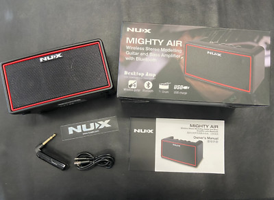 NUX Mighty Air Wireless Stereo Modelling Guitar Bass Amplifier - Black. New!