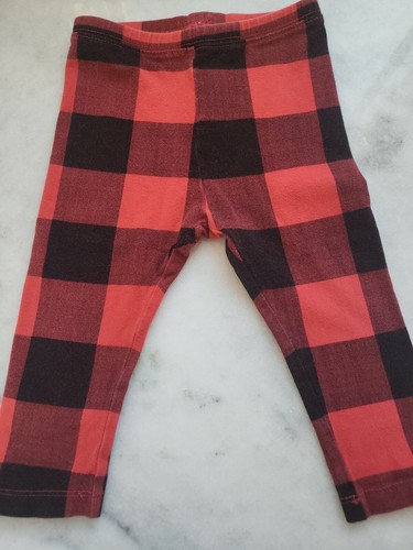 Old Navy Baby 18-24 Monate kariert schwarz und rot Leggings