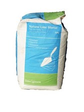 Lime Green Natural Hydraulic Lime Mortar NHL 3.5 (25kg) (Medium) Chalk White