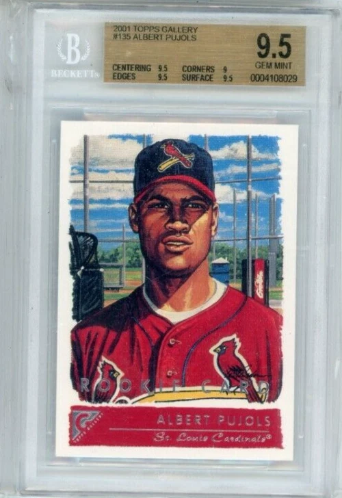 Topps Albert Pujols Grade 9.5 Baseball Sports Trading Cards