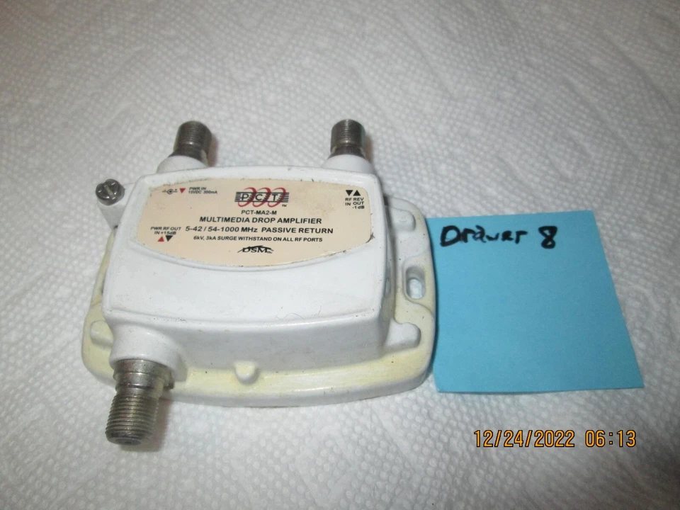 PCT-MA2-M 1-Port Ultra Mini RF Distribution Amplifier with Passive Return - Image 2 of 2