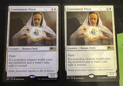 mtg cards like containment priest [314] [Borderless] [Core Set 2021] [Foil] – Face to Face Games Mint / near mint condition trading card Similar cards to Containment Priest
