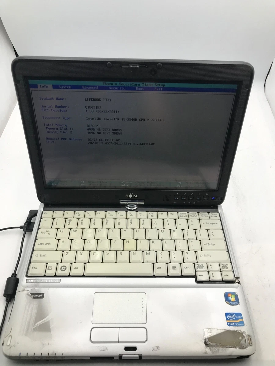 Fujitsu 8 GB RAM PC Laptops & Netbooks 13-13.9 in Screen for sale