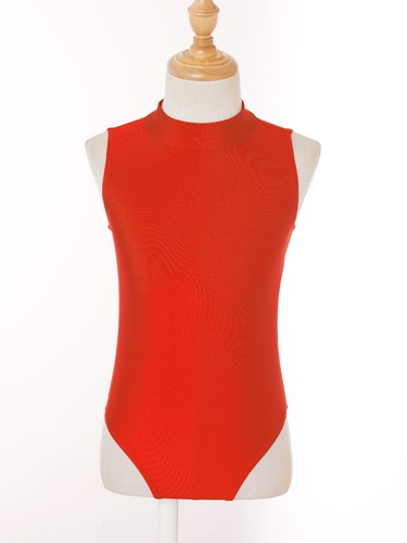 Girls Sleeveless Backless Ballet Dance Leotard Mock Neck Gymnastics Bodysuit - 第 22/54 張圖片