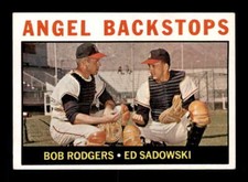 1964 Topps #61 Bob Rodgers/Ed Sadowski Angel Backstops VG/VGEX X3393118