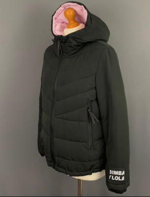 BIMBA Y LOLA PUFFER COAT - WATTIERTE DAUNENFÜLLUNG - Damen Größe XS Extra Small
