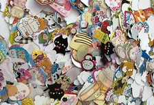 25 Kawaii Sticker Flakes & 100 Memo Sheets Sanrio Crux Kamio Qlia MindWave Pool