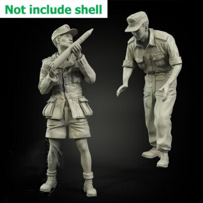 New 1/35 Ancient Crew Include 2 (NO shell) Resin Figure Unpainted Unassembled 