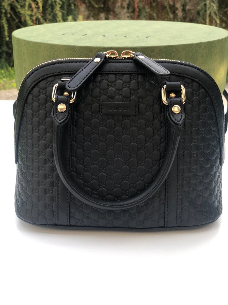 Gucci Black Microguccissima Leather Mini Dome Bag 449654BMJ1G-1000