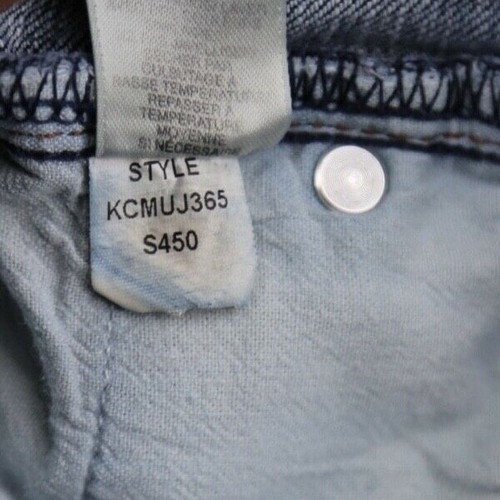 Pantalones de mezclilla para mujer DKNY de altura media pierna recta con solapa elástica bolsillo talla 8 (30x29) - Imagen 5 de 11