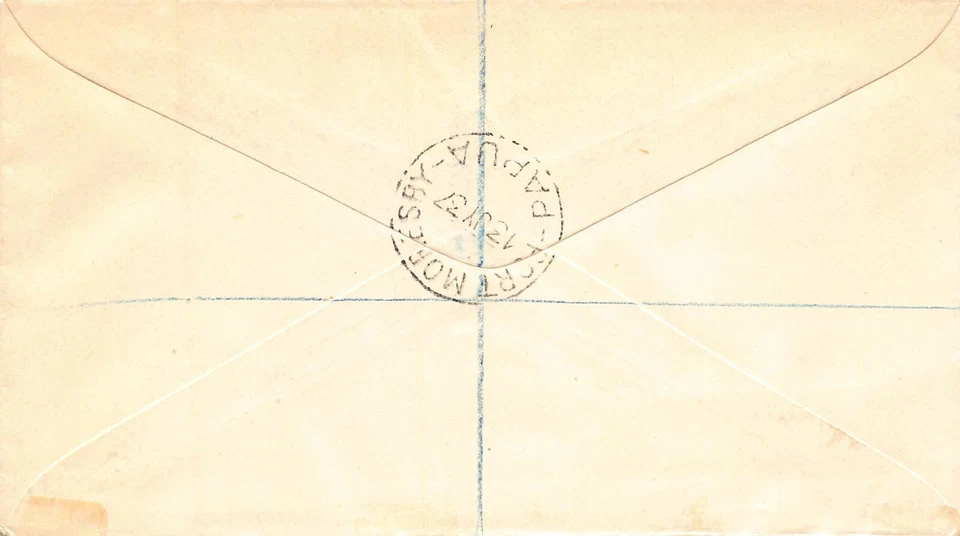 Papua, Scott #118-121, George VI Set on Registered Cover, Port Moresby Cancels - Image 2 of 2