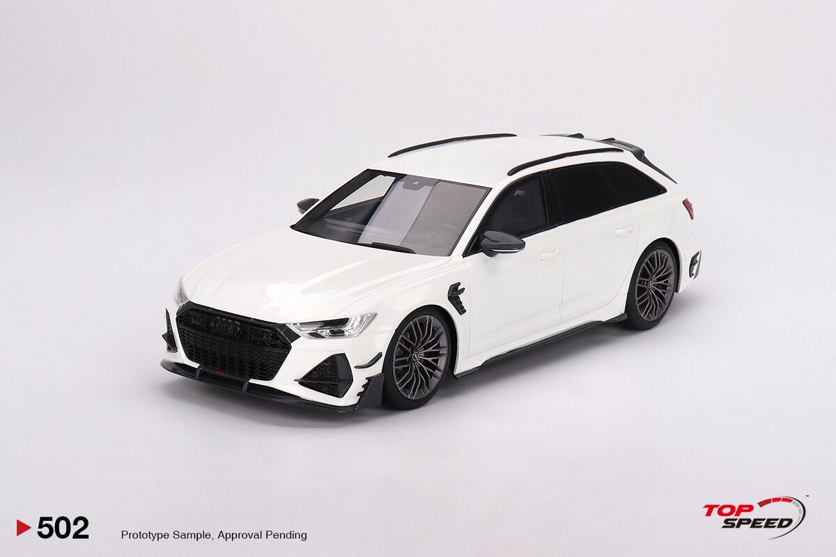 【ラッピング不可】 Audi 1:18 Speed Top ABT eBay | Metallic White Glacier RS6-R 乗用車