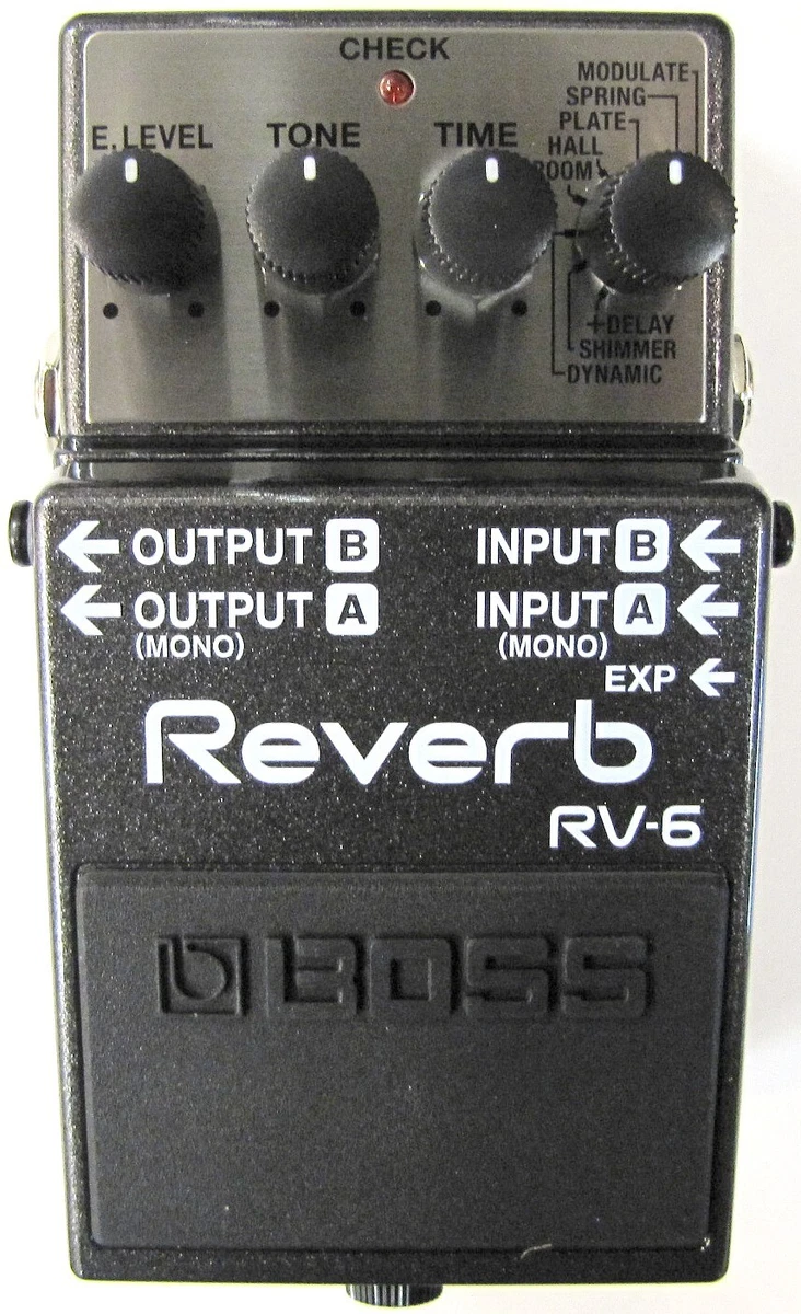 Used Boss RV-6 Digital Reverb Guitar Effects Pedal 761294507285 | eBay