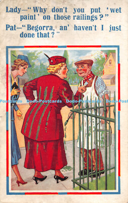 R458648 Lady Why dont you put net paint on those railings XL Series No 3870