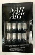 New in Box! AVON Nail Art Press-On Nails Classic Color "Stardust" 24 NAILS