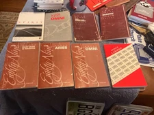 Lot Of 8 Dodge Owners Manuals Spirit Omni Power Ram Shadow Aries etc