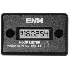 1PC ENM COMPANY T56F1 Hour Meter, Vibration Activated, Waterproof, Rect Sur
