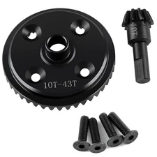 Steel Diff Gear 43T 10T Gearbox Differential Gears Set for ARRMA 1/8 KRATON EXB